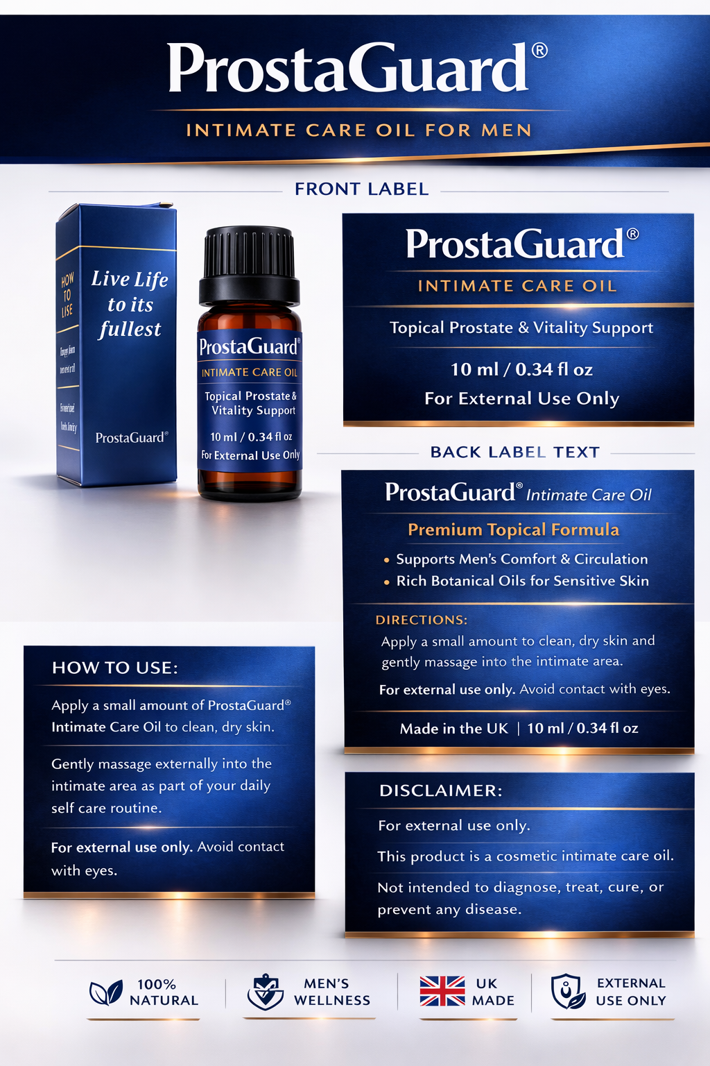 ProstaGuard® Intimate Care Oil